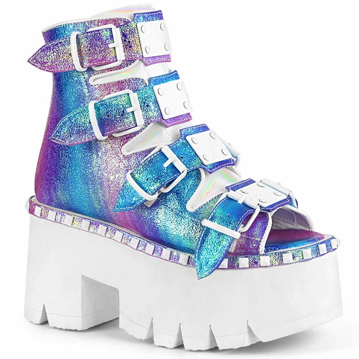 3 Inch Heel ASHES-70 Purple