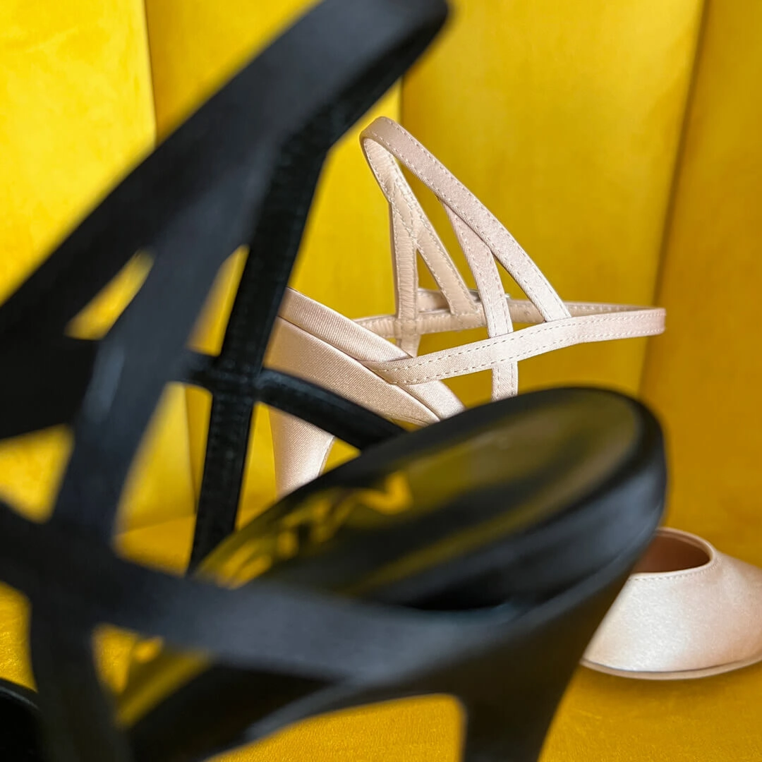 *UK size 2 - BALLAD - beige, 9cm heels
