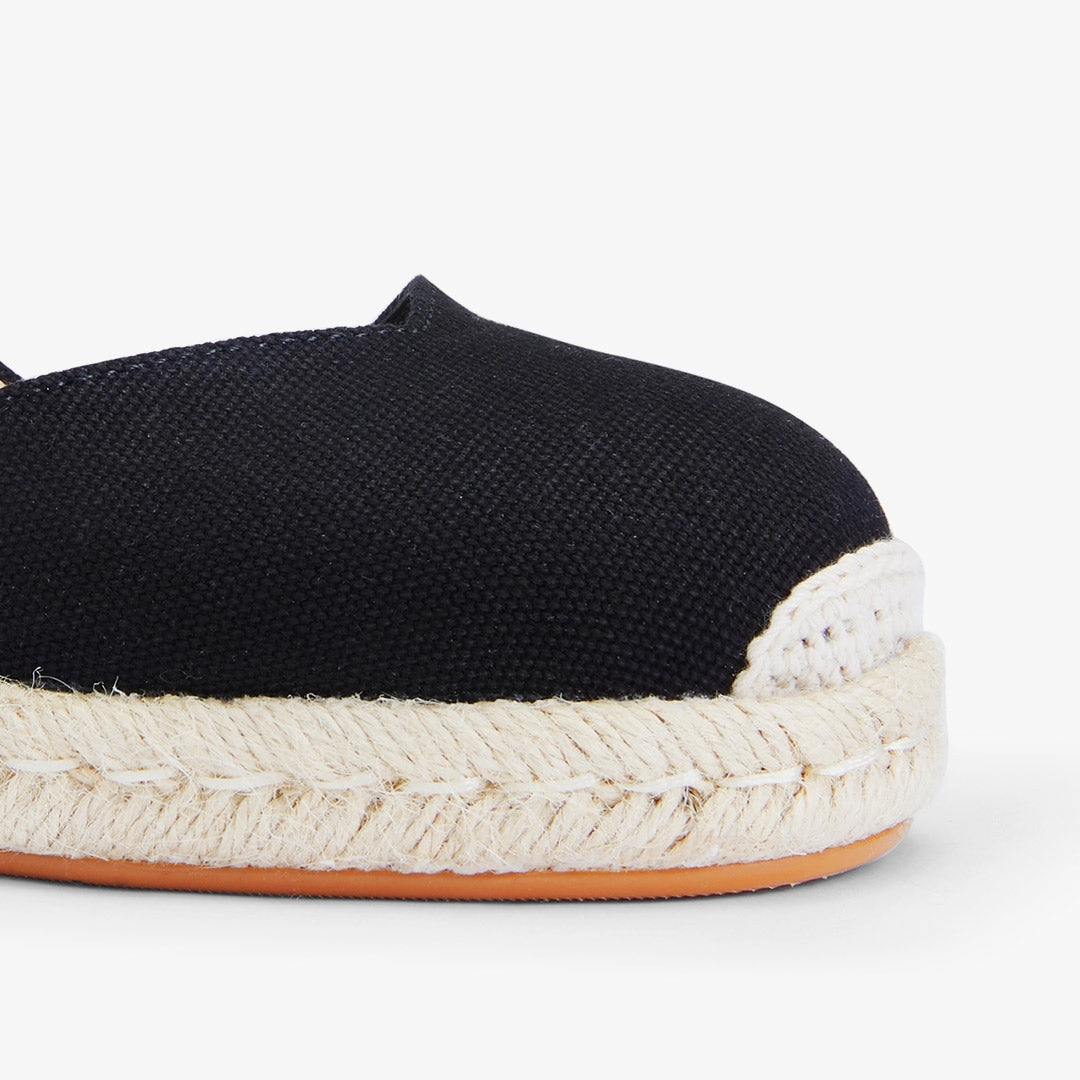 *VITTORIA - black ankle strap espadrilles