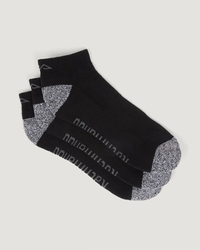 Accion driMOTION Low Cut Socks - 3 Pack - Black