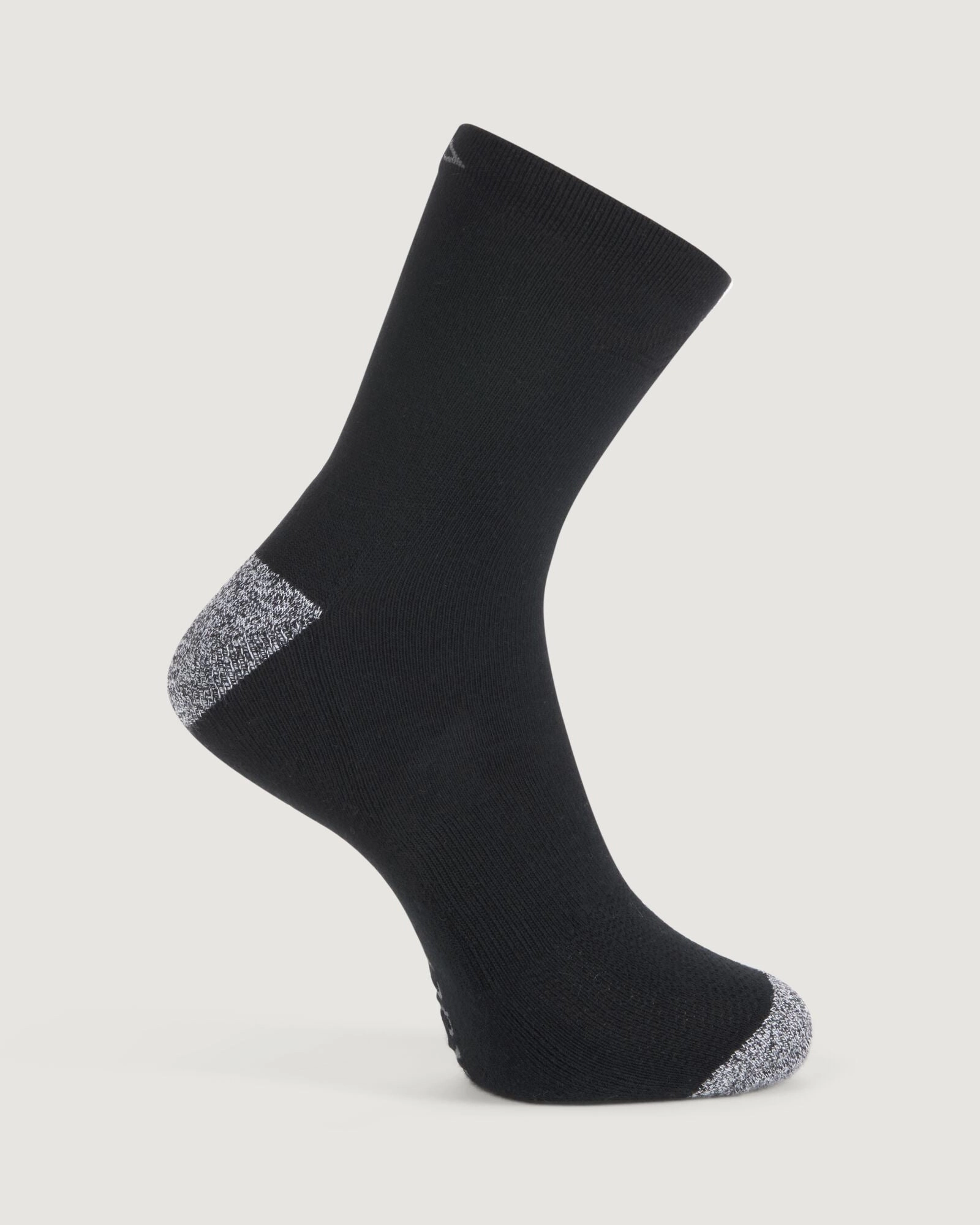 Accion driMOTION Quarter Crew Socks - 2 Pack - Black/White