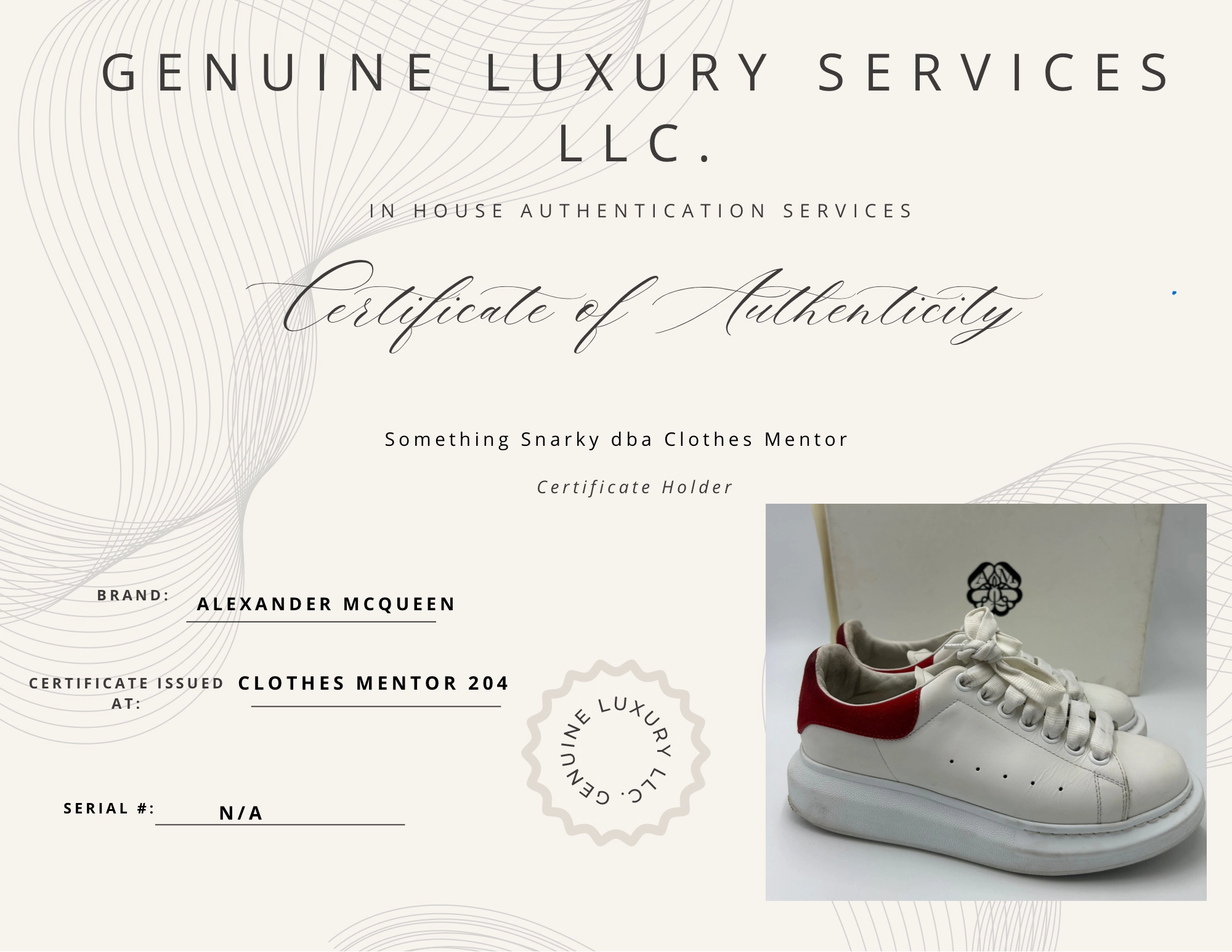 Alexander McQueen Oversized Trainers Luxury Designer Shoes Size: 7.5