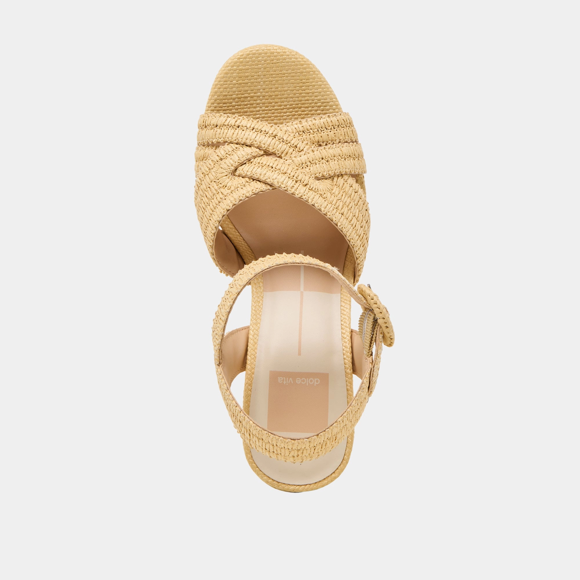 BETY HEELS LT NATURAL WOVEN RAFFIA