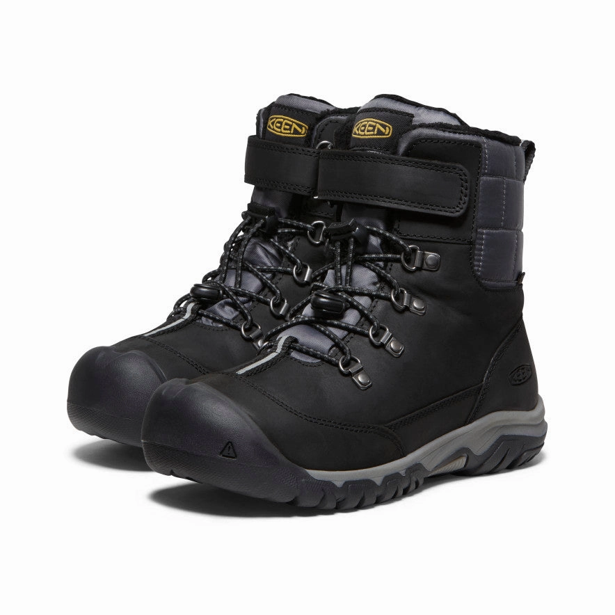 Big Kids' Kanibou Waterproof Winter Boot  |  Black/Magnet