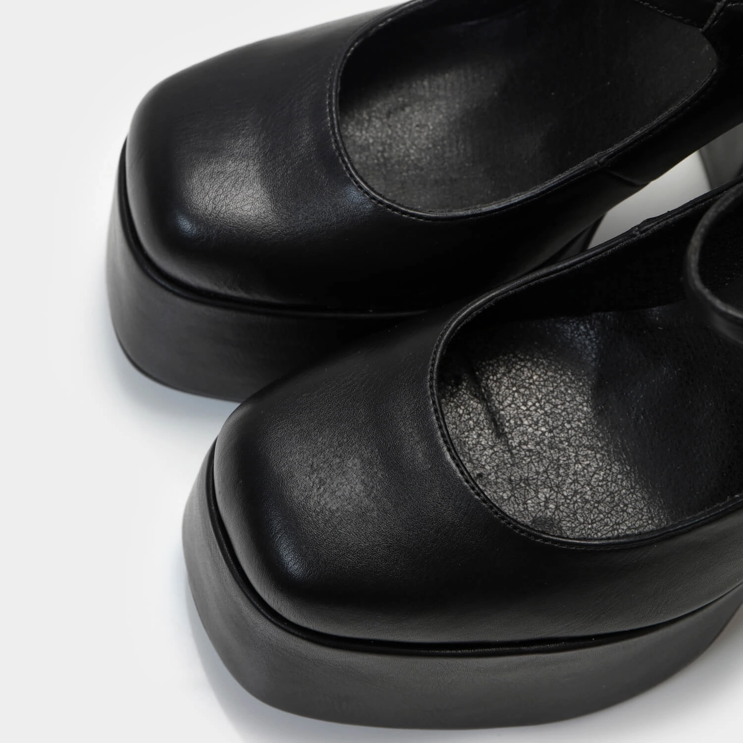Darkbloom Black Platform Heels-Size 6-Clearance