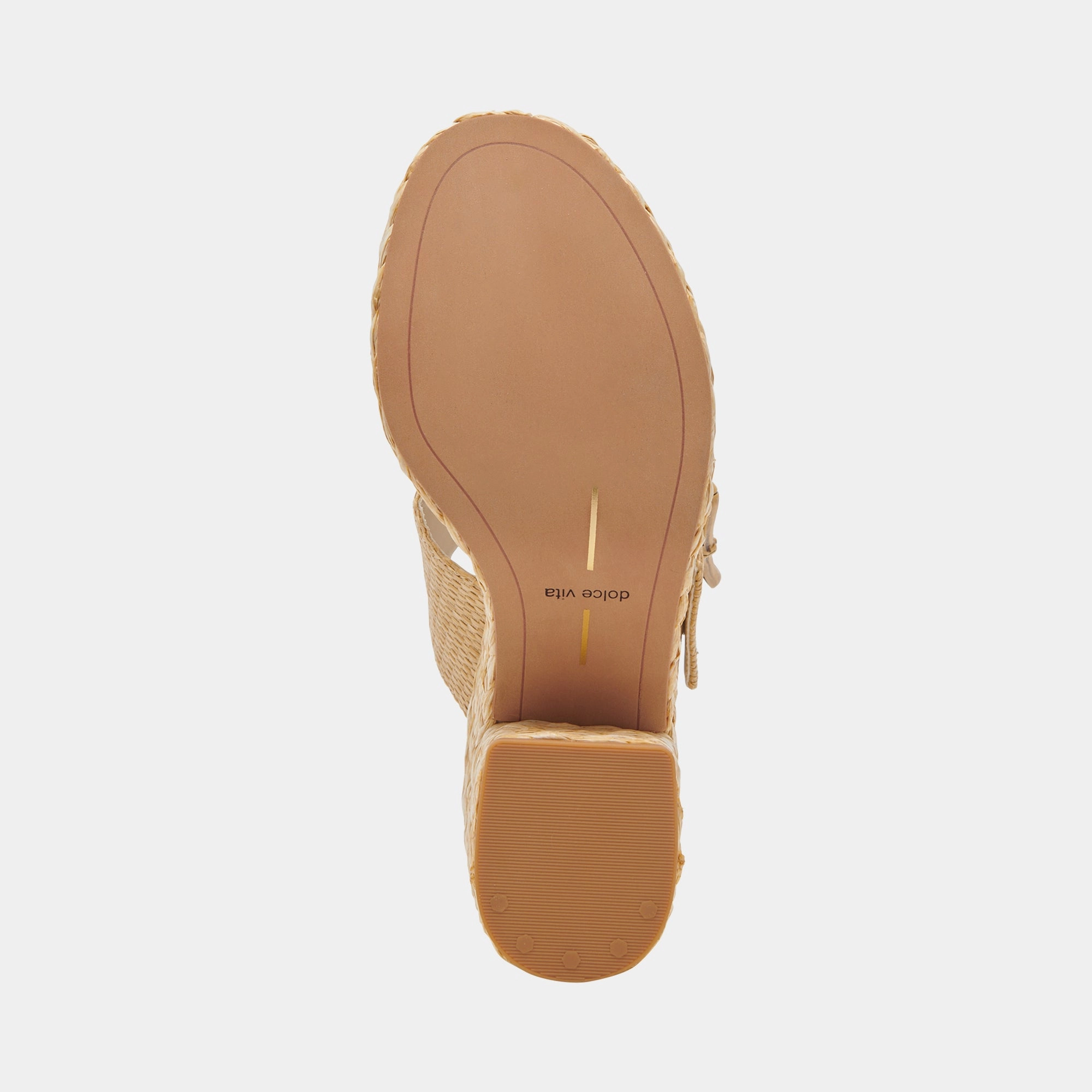 EDWINA HEELS LT NATURAL RAFFIA