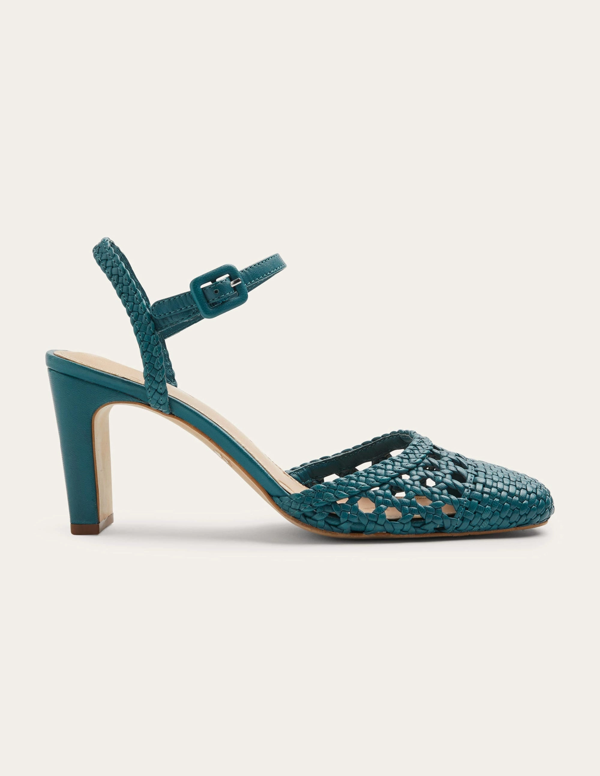 Ellie Woven Slingback Heels-Chesapeake Bay