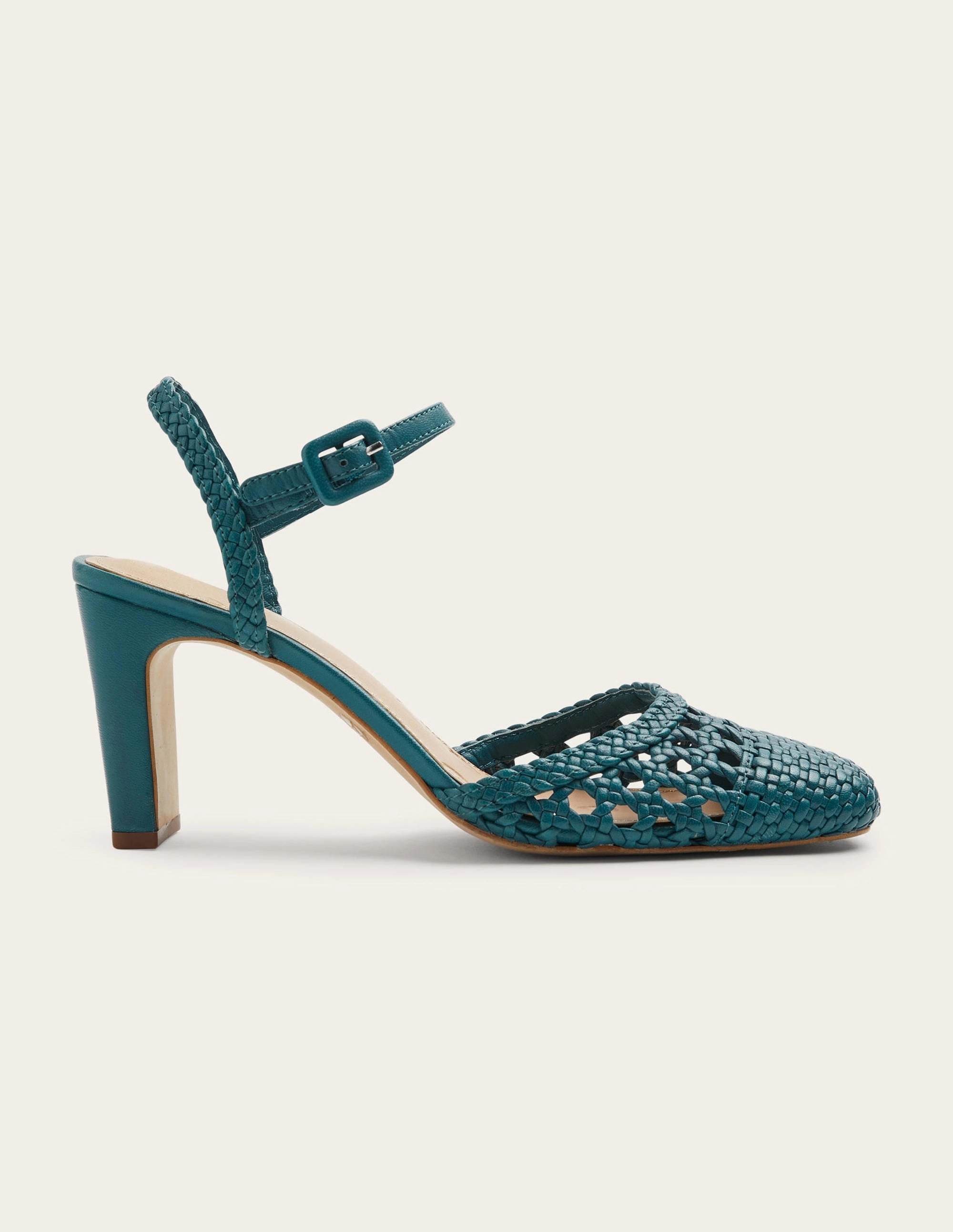 Ellie Woven Slingback Heels-Chesapeake Bay