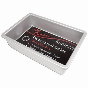 Fat Daddio's POB9132 Cake Pan, 9" x 13", Oblong, Anodized Aluminum