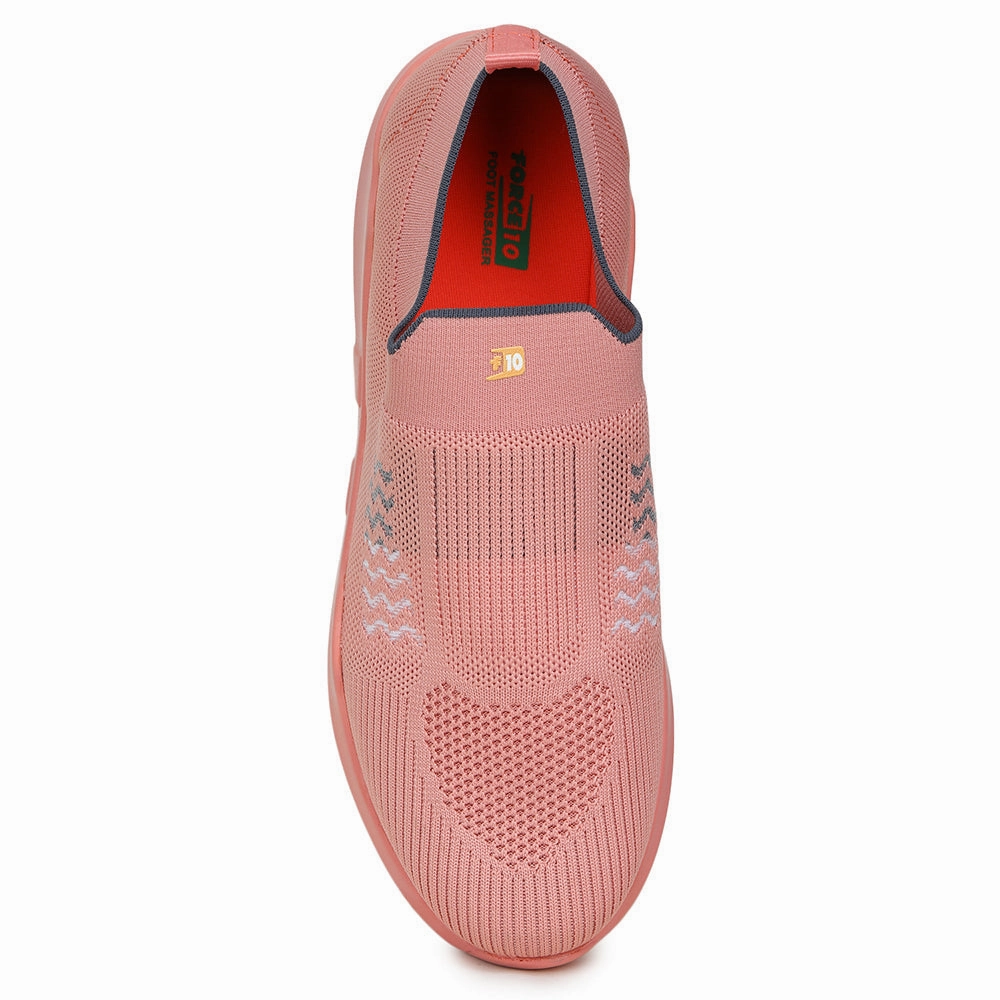Force10 Non Lacing Peach Casual Slip on For Women AVILA-37 By Liberty