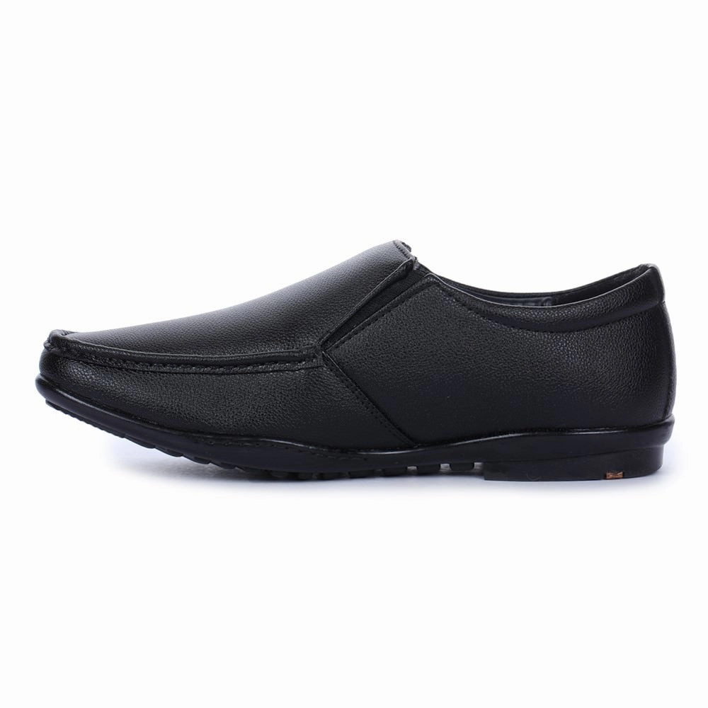 Fortune (Black) Classic Loafer Shoes For Men A8-02 By Liberty