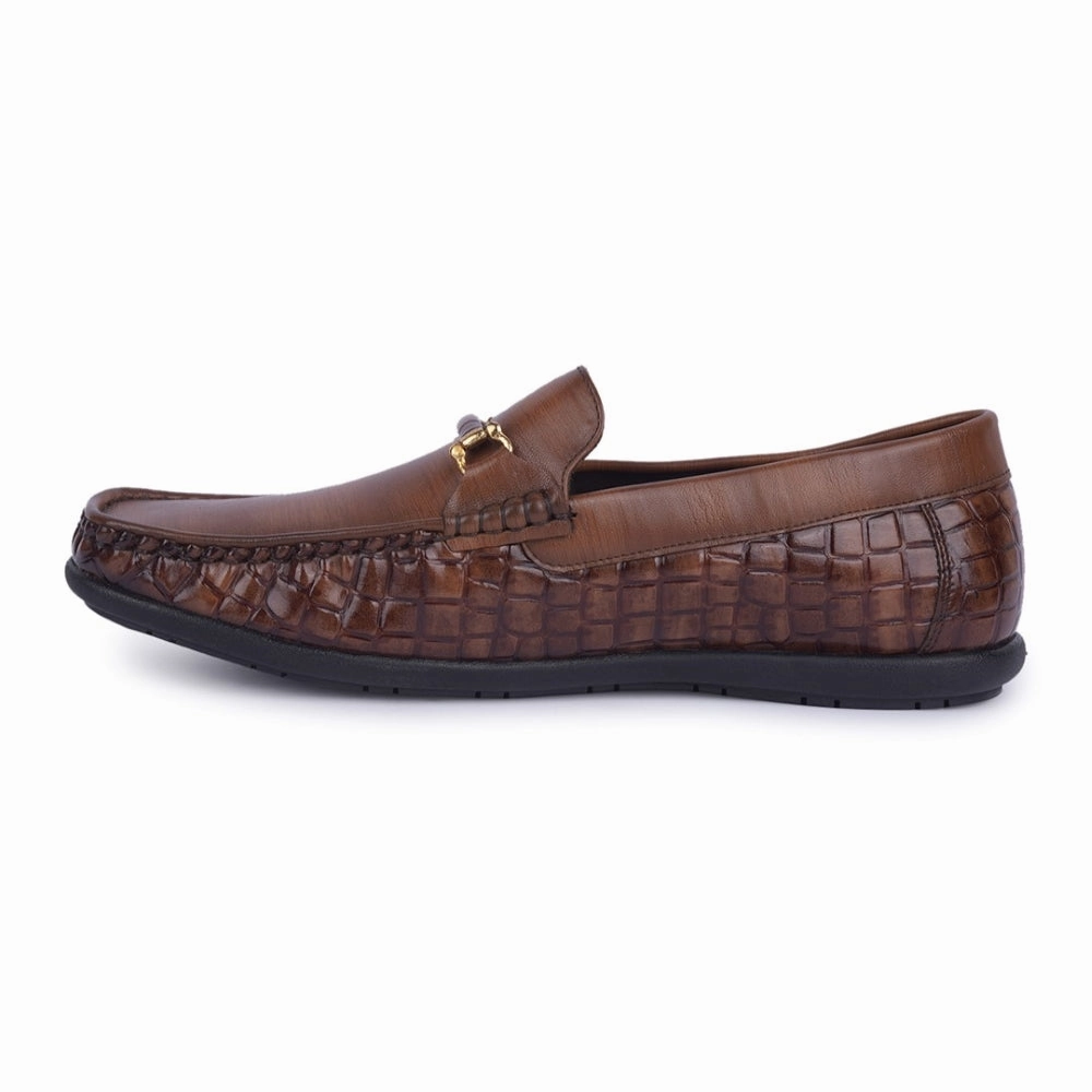 Fortune Tan Casual Non Lacing Shoes For Men OSL19 By Liberty