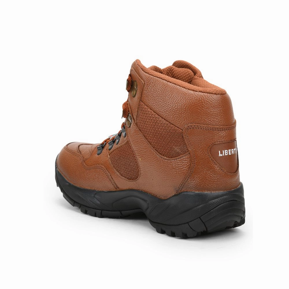 Freedom By Liberty Mens SHAURYA Defence Lacing Tan Trekking Boots