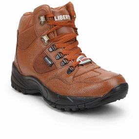 Freedom By Liberty Mens SHAURYA Defence Lacing Tan Trekking Boots