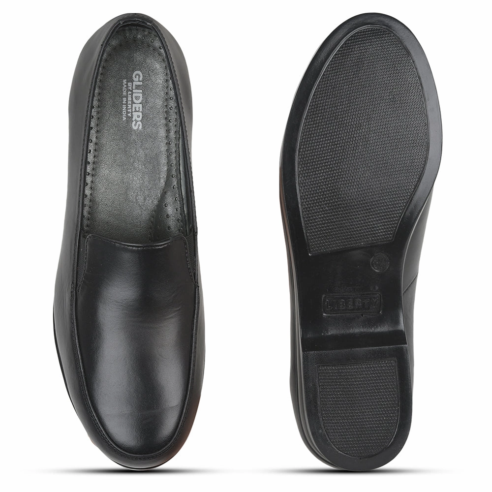 Gliders Formal Shoes Black Ballerina For Women 32332-02M By Liberty