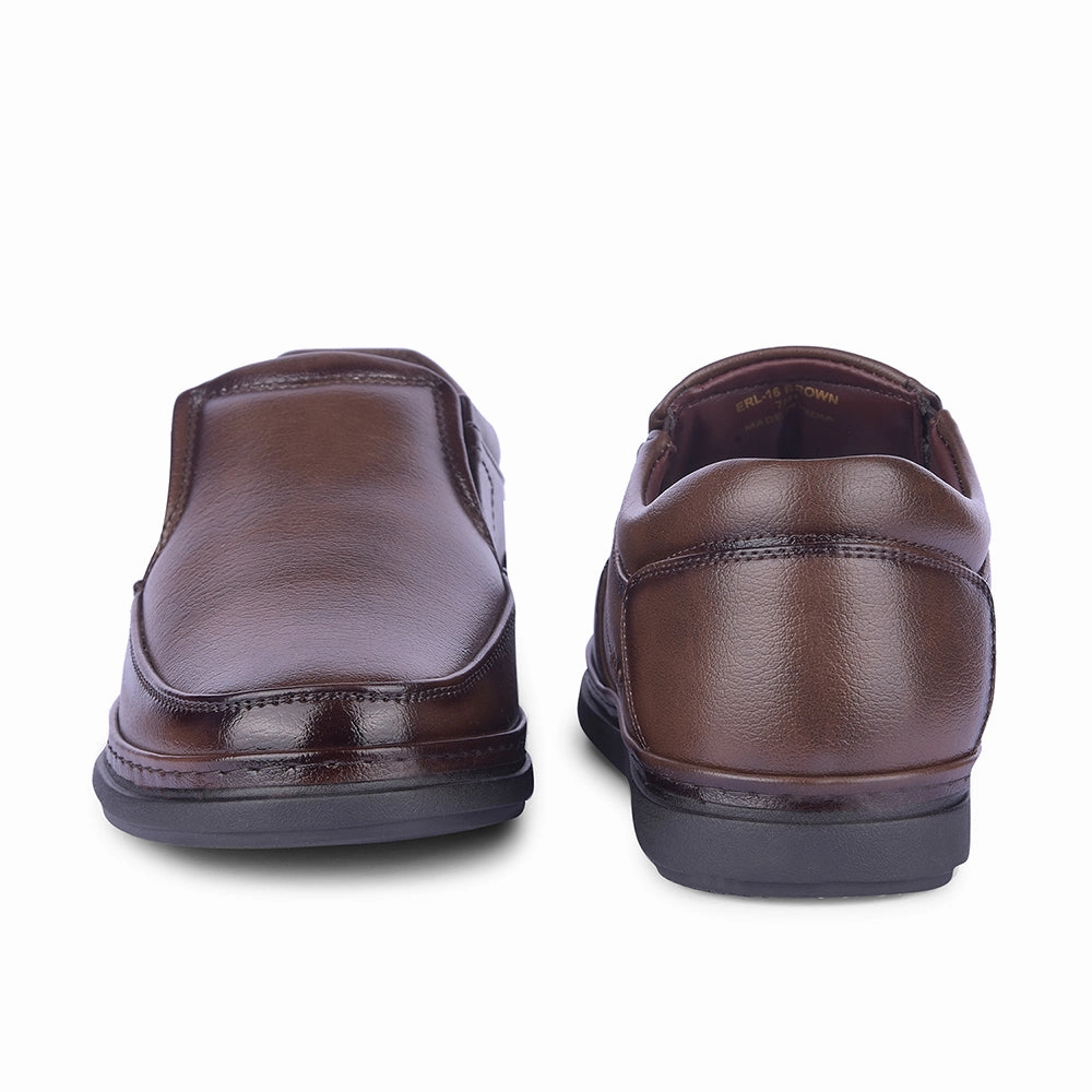 Healers By Liberty Mens ERL-16 Brown Formal Non Lacing Shoes