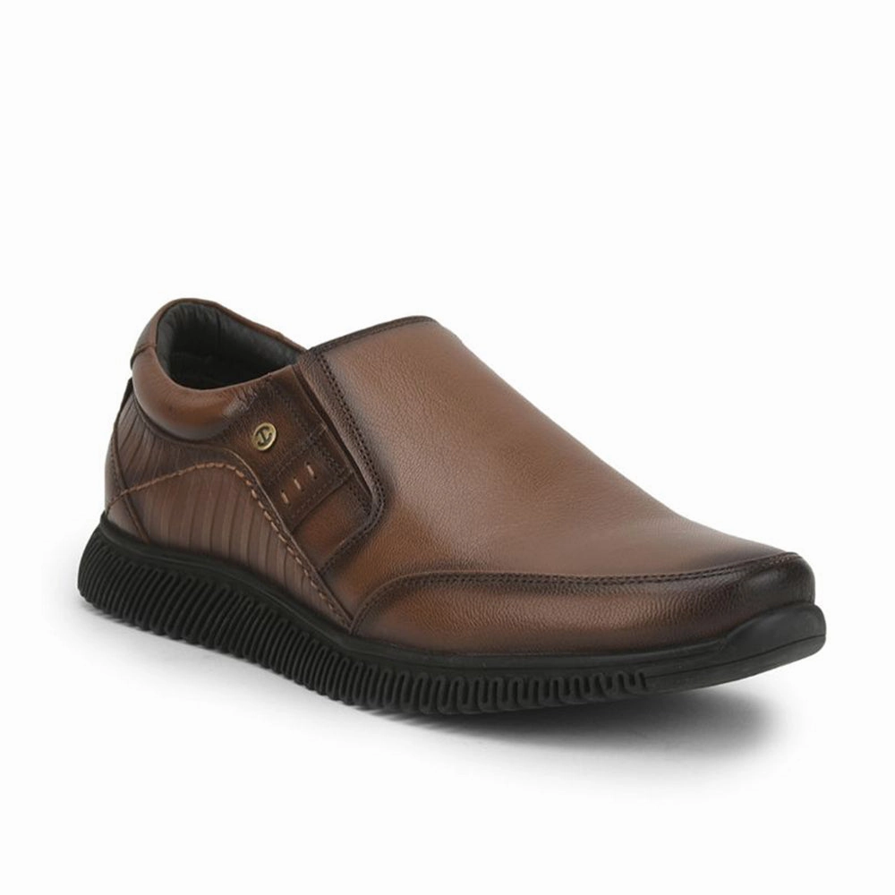 Healers Casual (Tan) Non lacing Shoes For Men UVL-102 By Liberty
