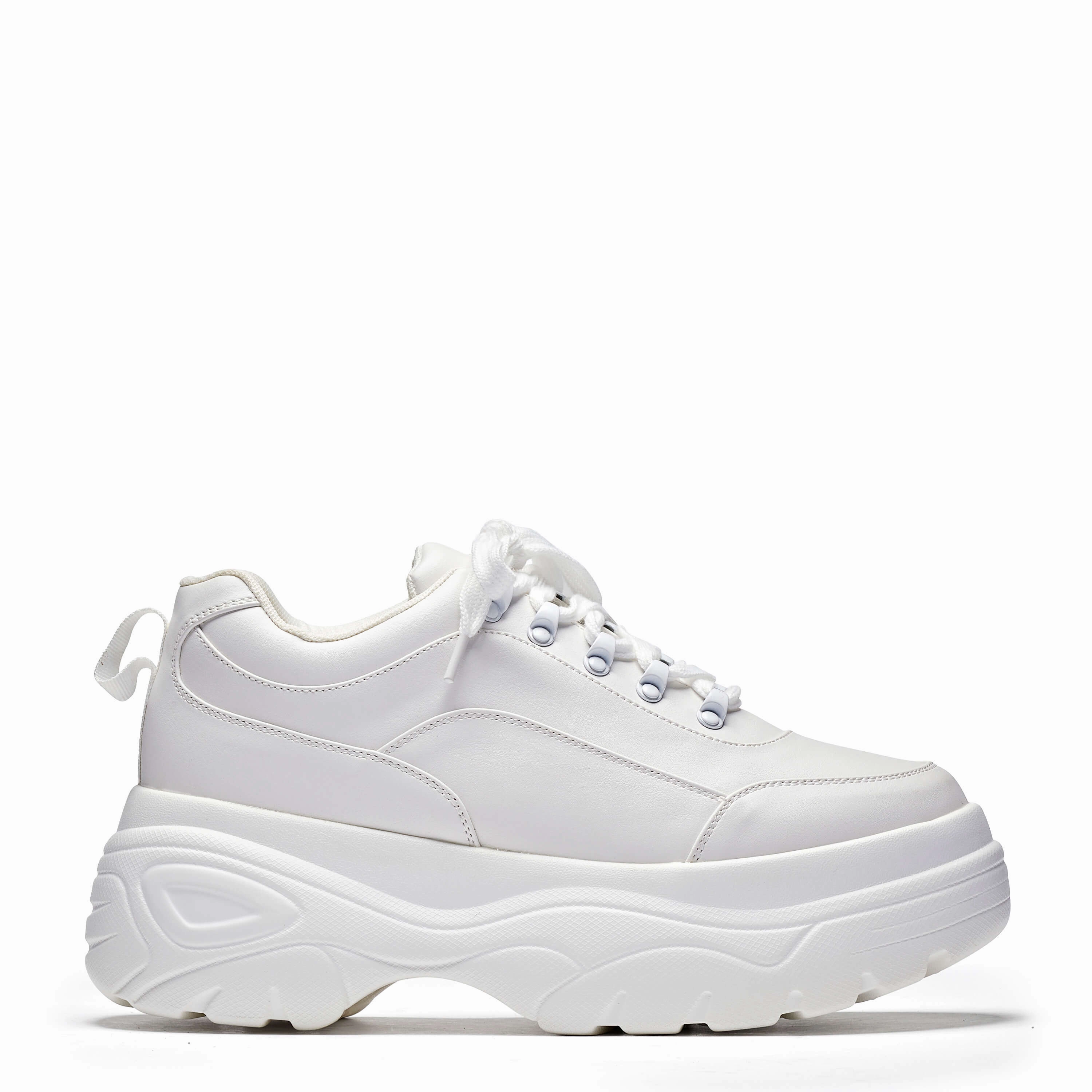 Jennie Striker White Chunky Bubble Trainers