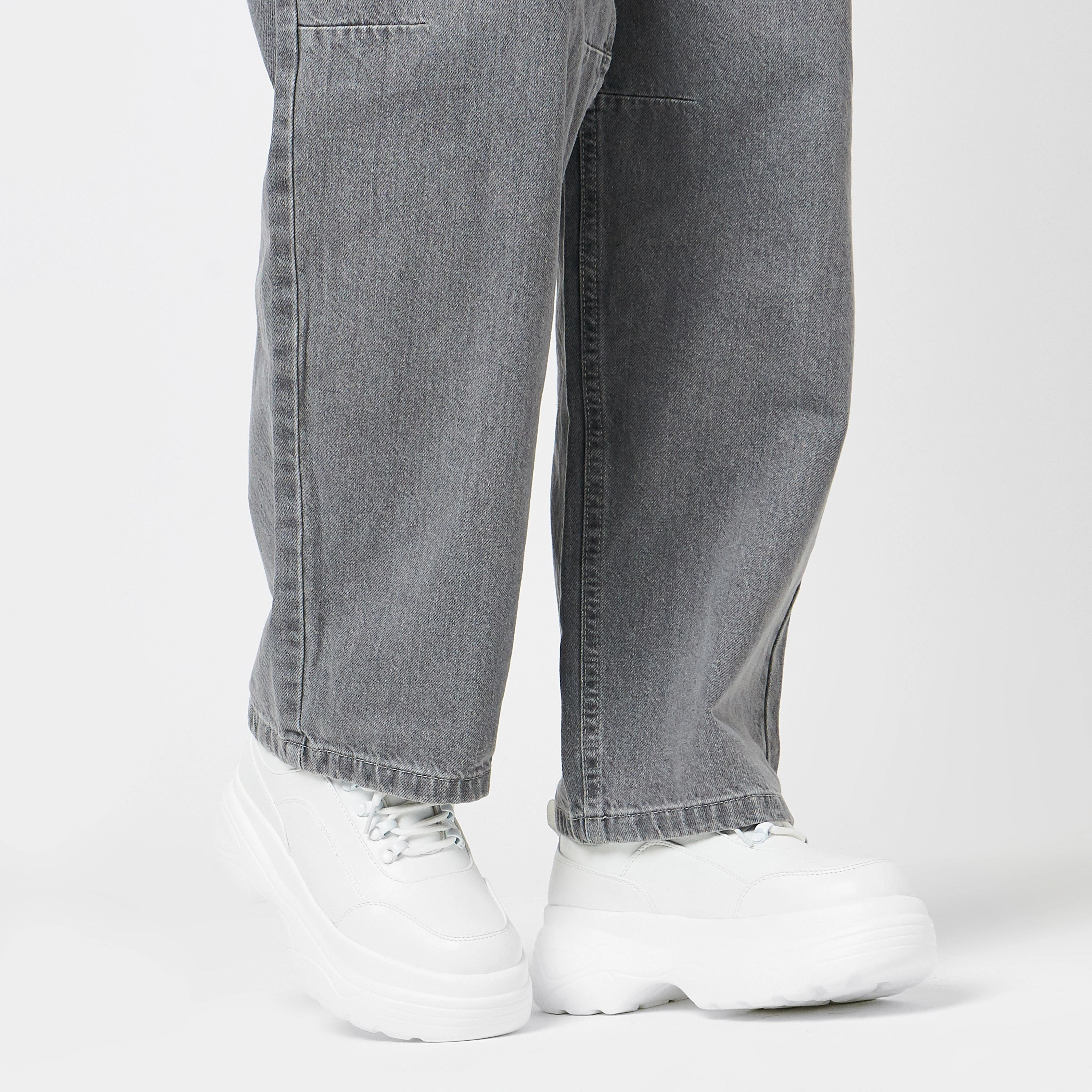 Jennie Striker White Chunky Bubble Trainers