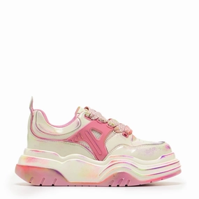 Kaleidoscopic Platform Trainers - Rainbow