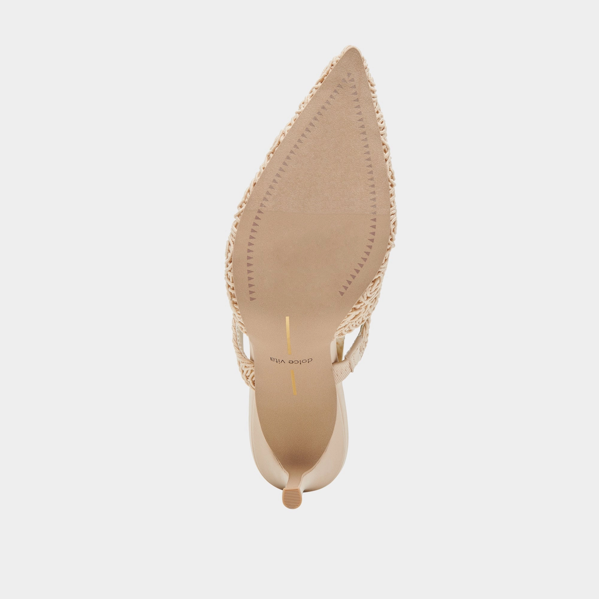 KASSY HEELS NATURAL MACRAME