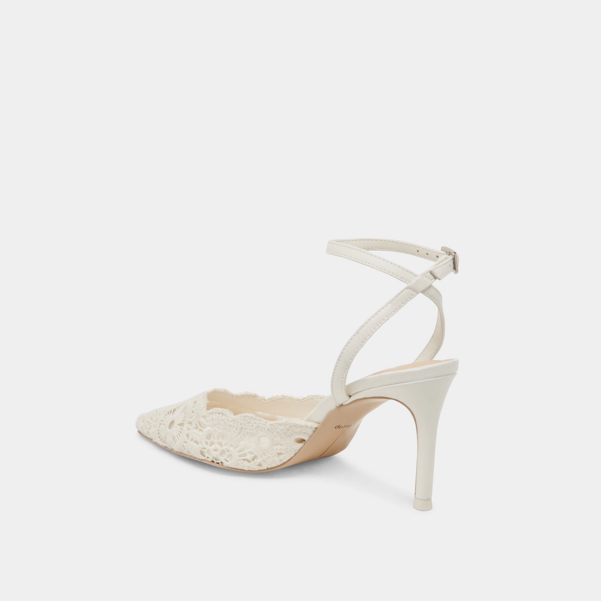 KENEDY HEELS WHITE CROCHET