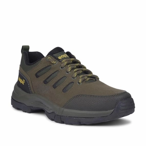 Leap7x Green Lacing Sports Trekking Shoes For Men COLUMBO-1E By Liberty