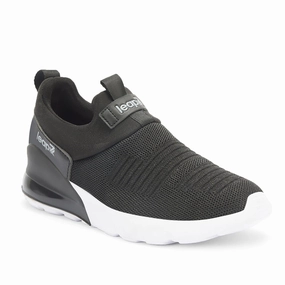 Leap7x Non Lacing Black Casual Slip on Shoes For Women TRISK-01 By Liberty