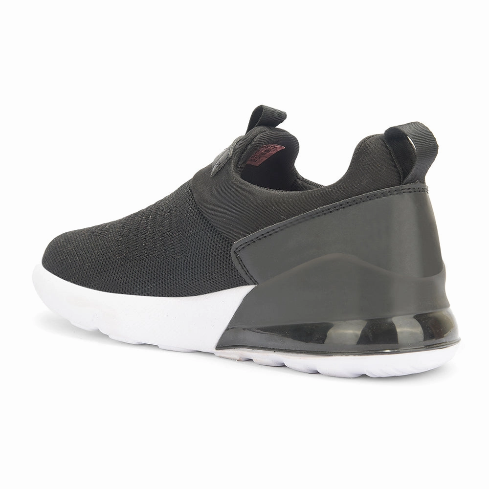 Leap7x Non Lacing Black Casual Slip on Shoes For Women TRISK-01 By Liberty