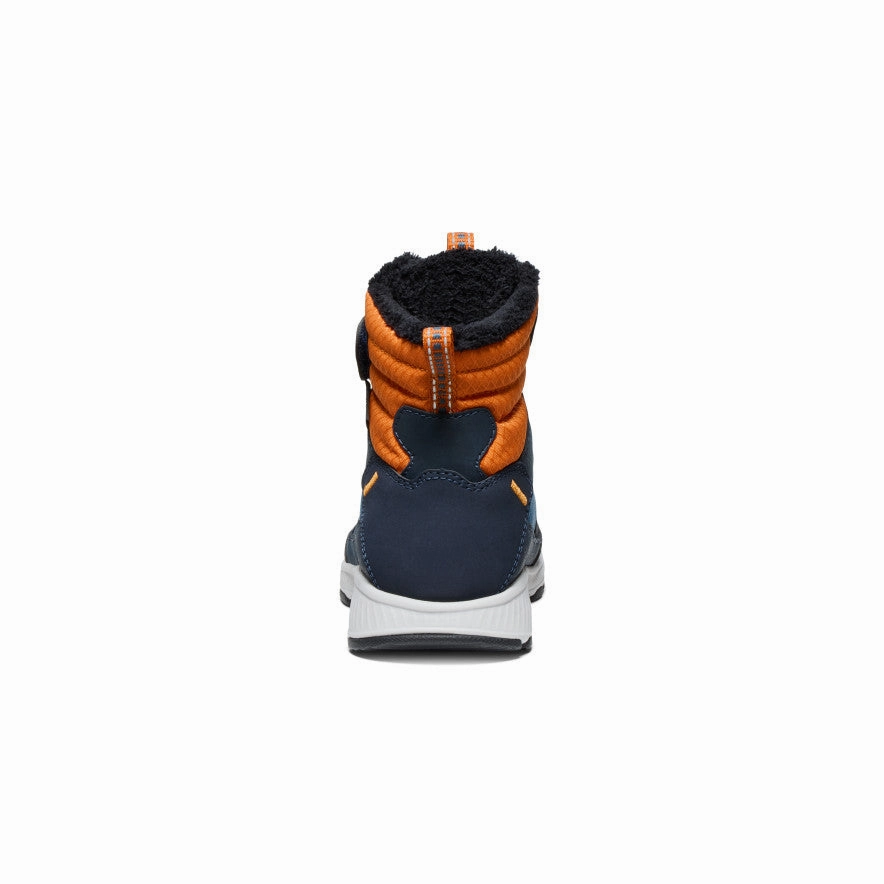 Little Kids' Skua Waterproof Winter Boot  |  Sky Captain/Gold Flame