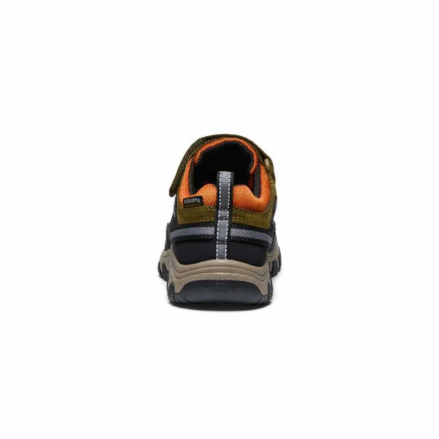 Little Kids' Targhee IV Waterproof Hiking Shoe  |  Dark Olive/Gold Flame