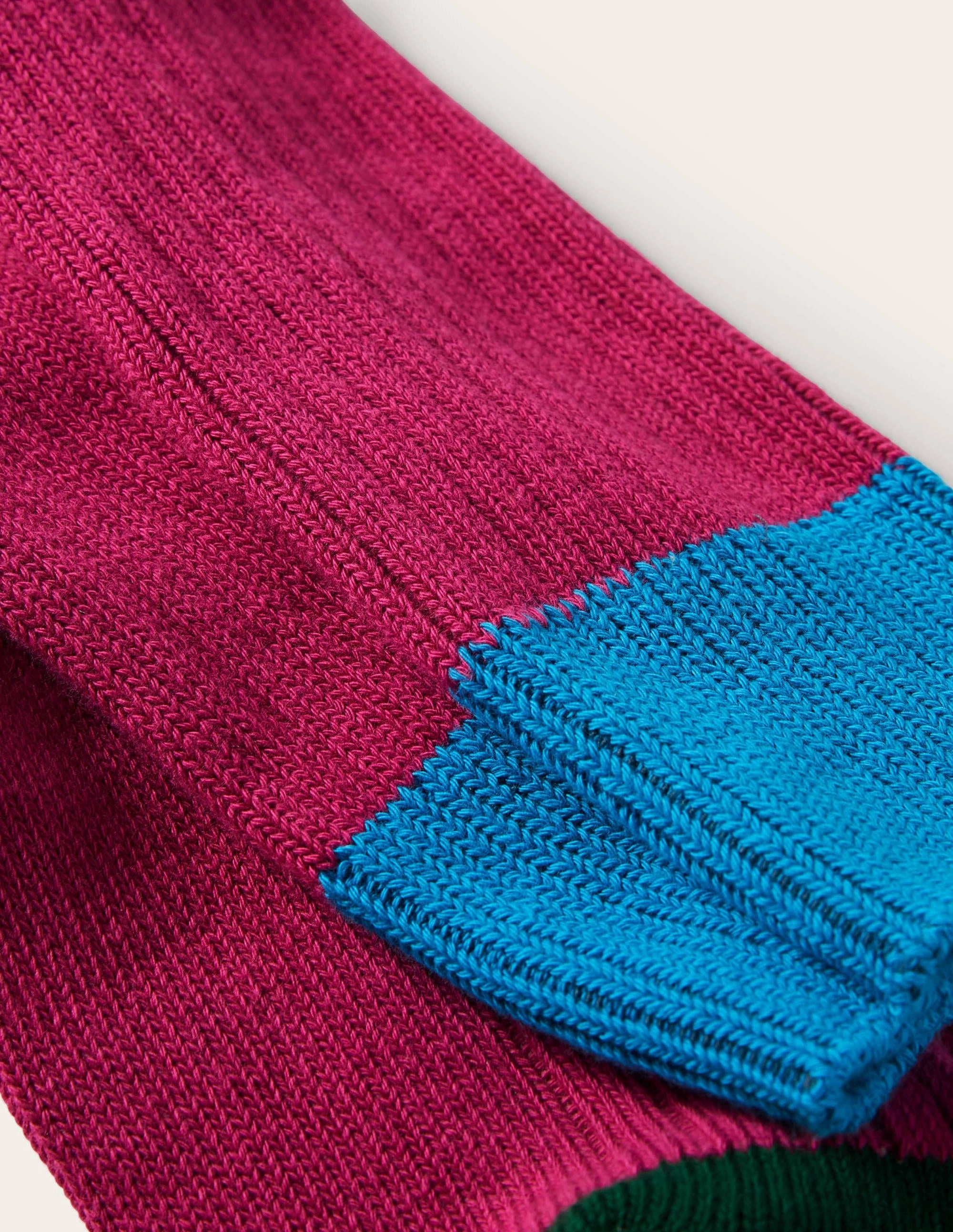 Long Chunky Socks-Sail/Festival Pink/Forest