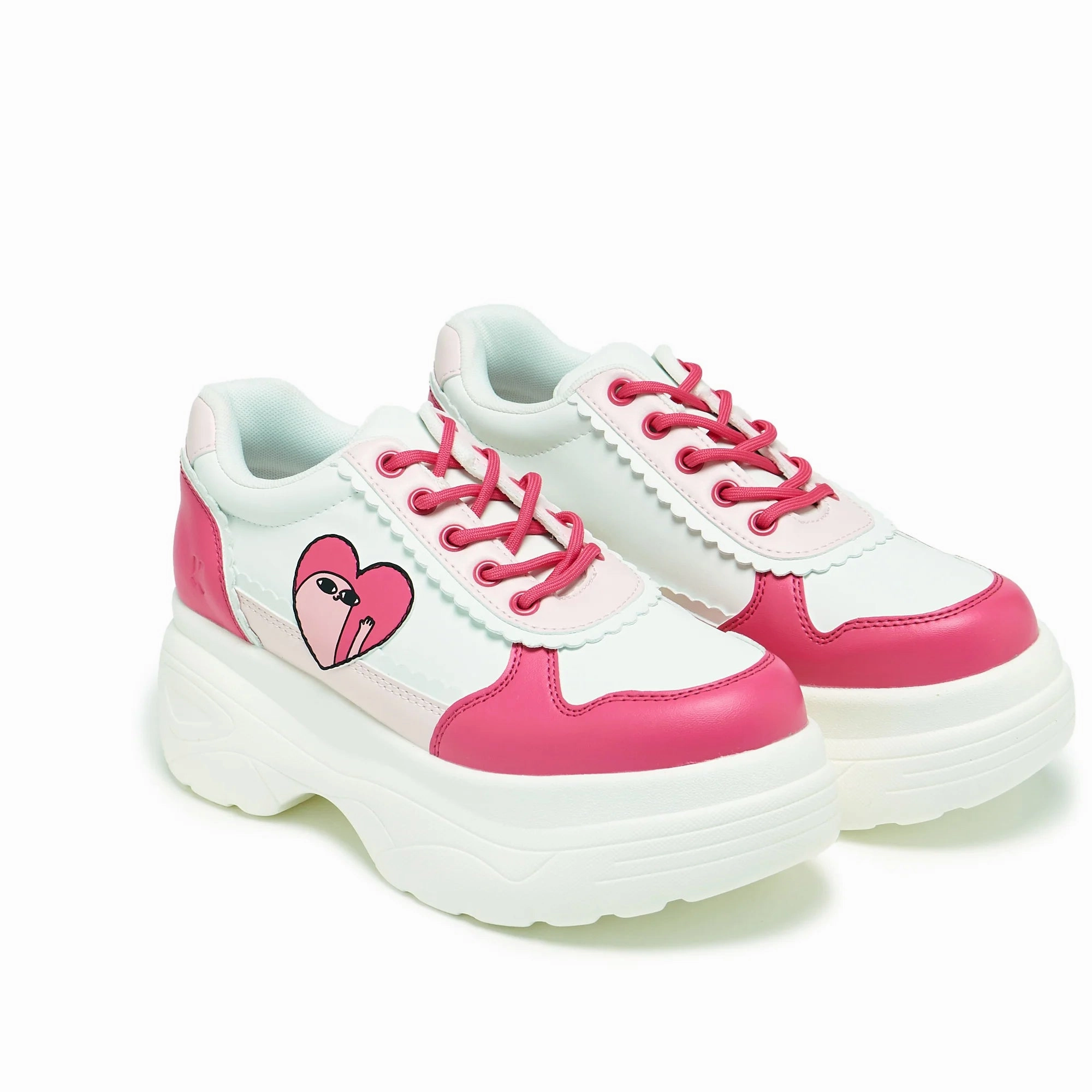 Loveable Antics Chunky Trainers - Pink