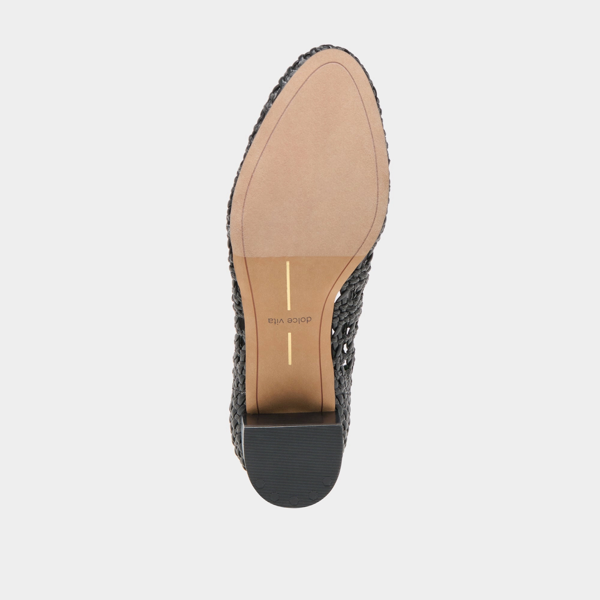 LULA HEELS BLACK WOVEN RAFFIA