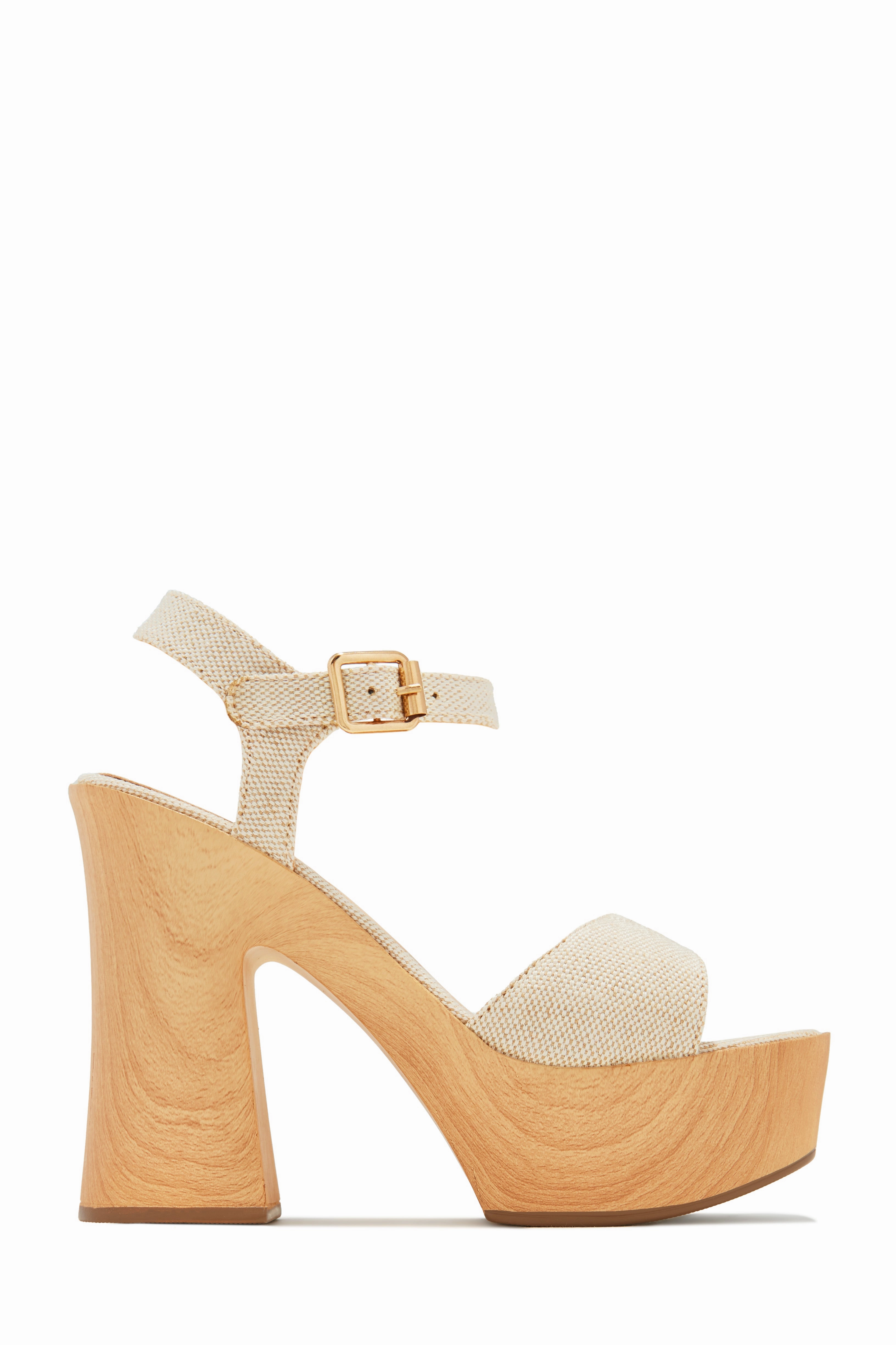 Makana Platform Block Heels - Clear