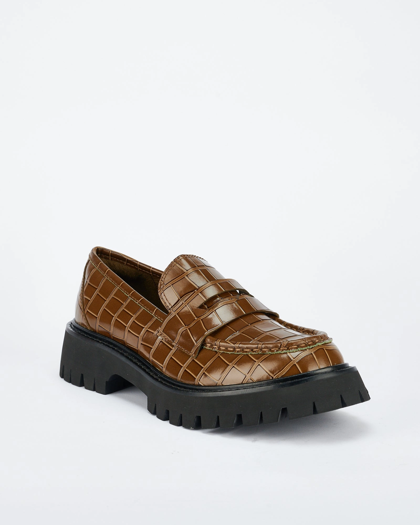 Maritime Loafer Olive Croc