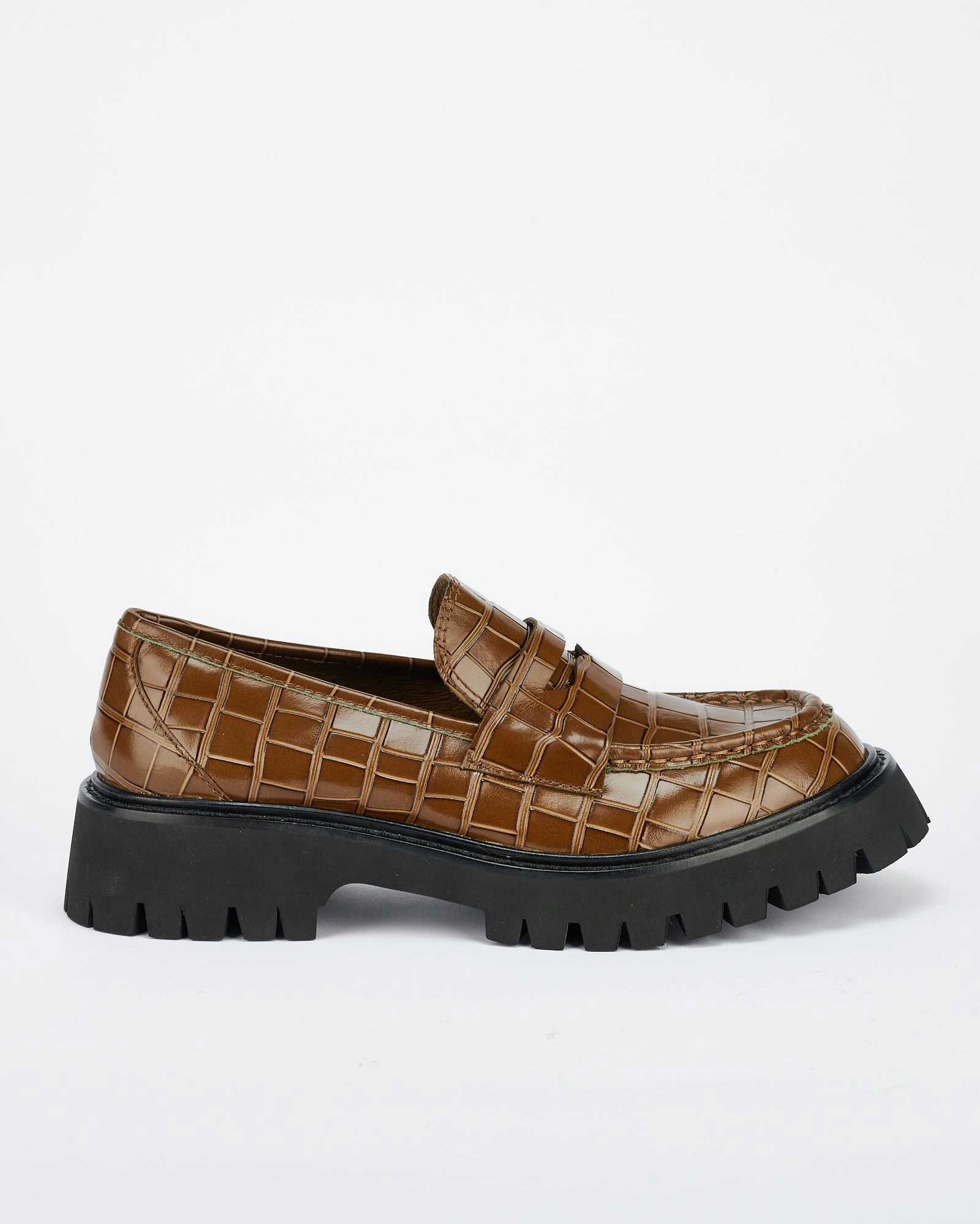 Maritime Loafer Olive Croc