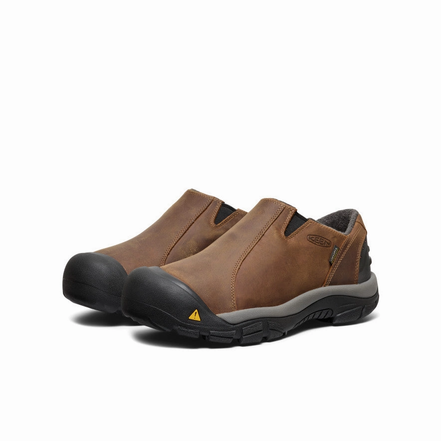 Men's Brixen Waterproof Shoe Wide  |  Slate Black/Madder Brown