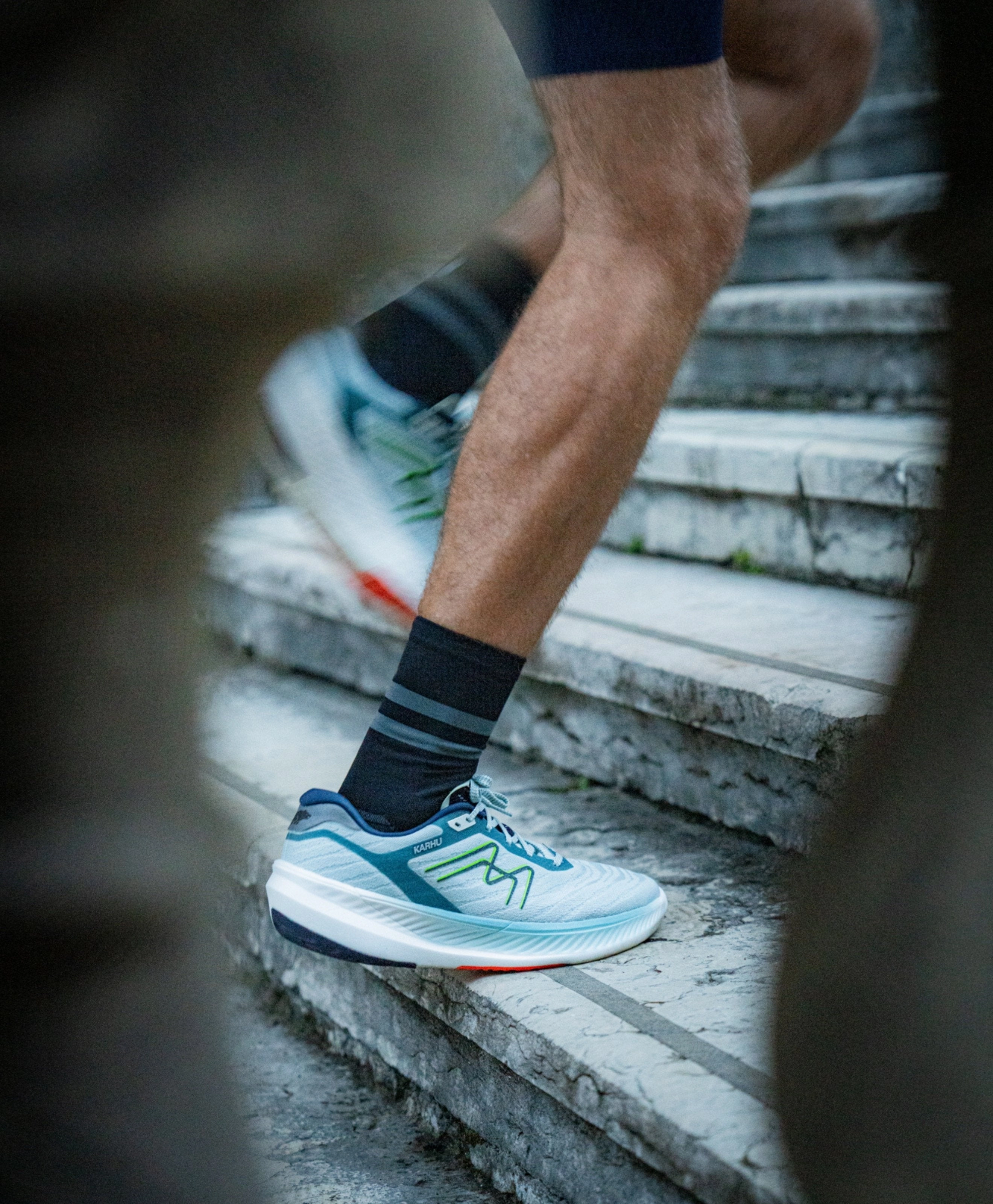 MEN'S FUSION 4.0 - SKY GRAY / GREEN FLASH