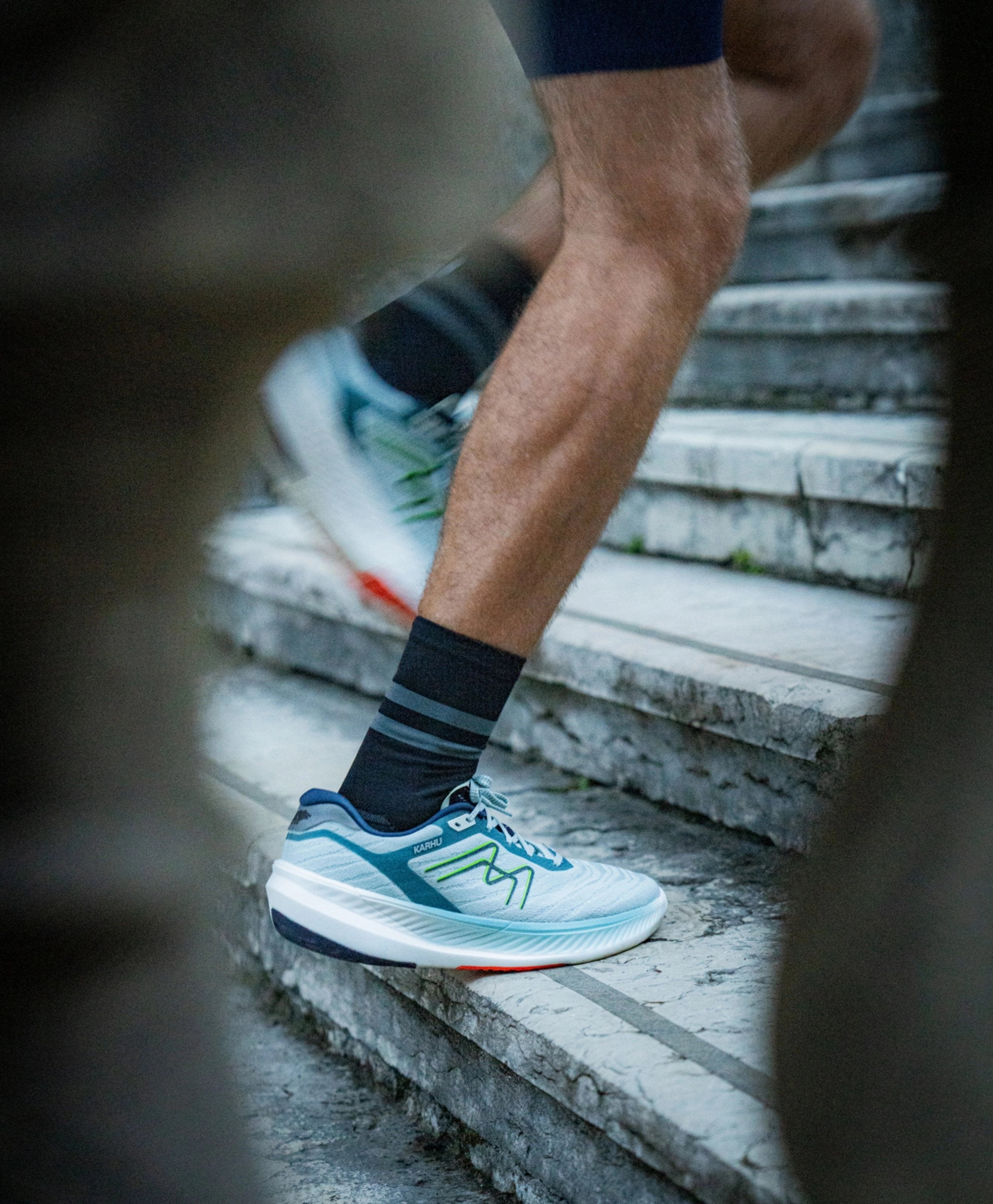 MEN'S FUSION 4.0 HIVO - SKY GRAY / GREEN FLASH