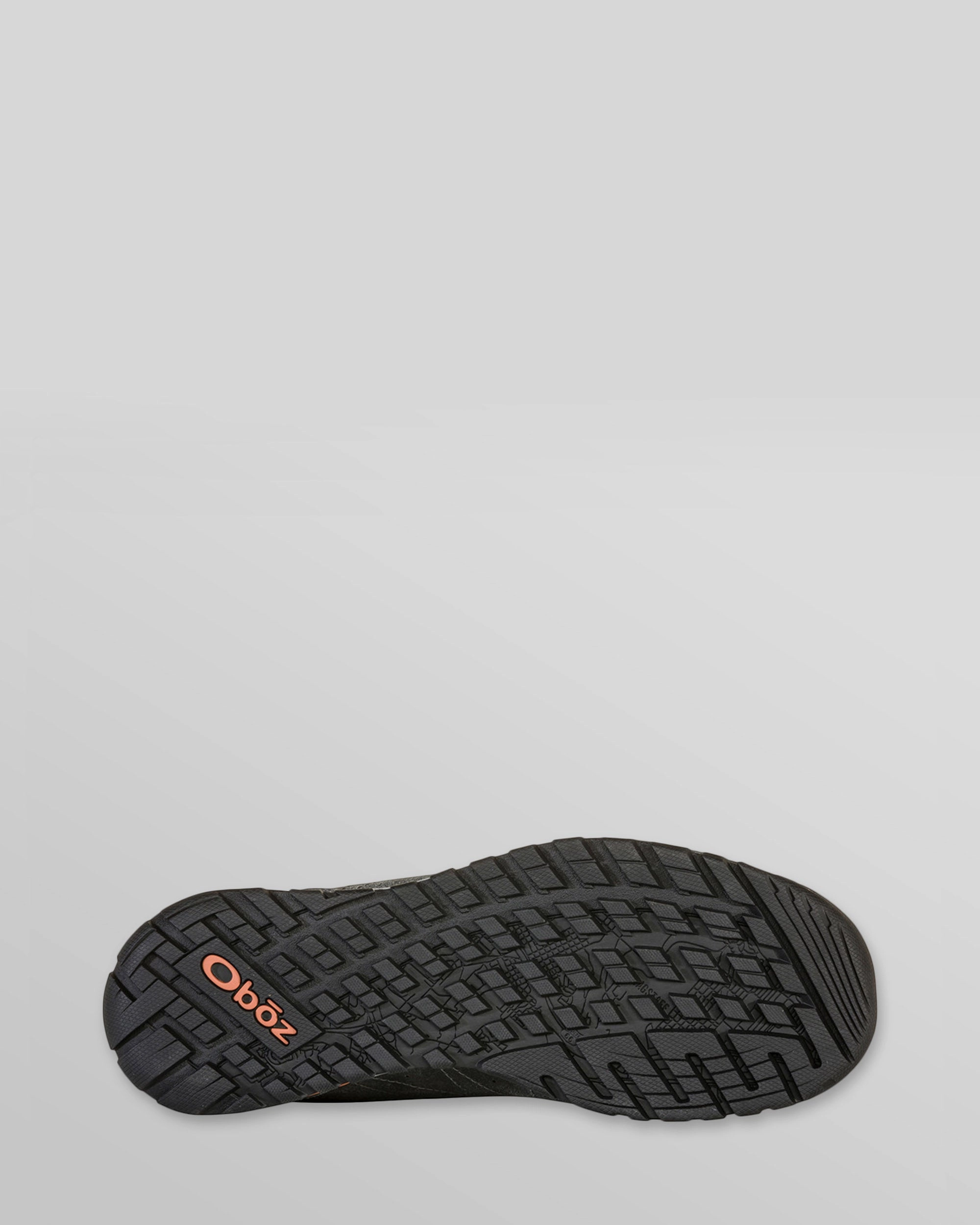 Men's Oboz Bozeman Wide Low Leather Shoes - Charcoal