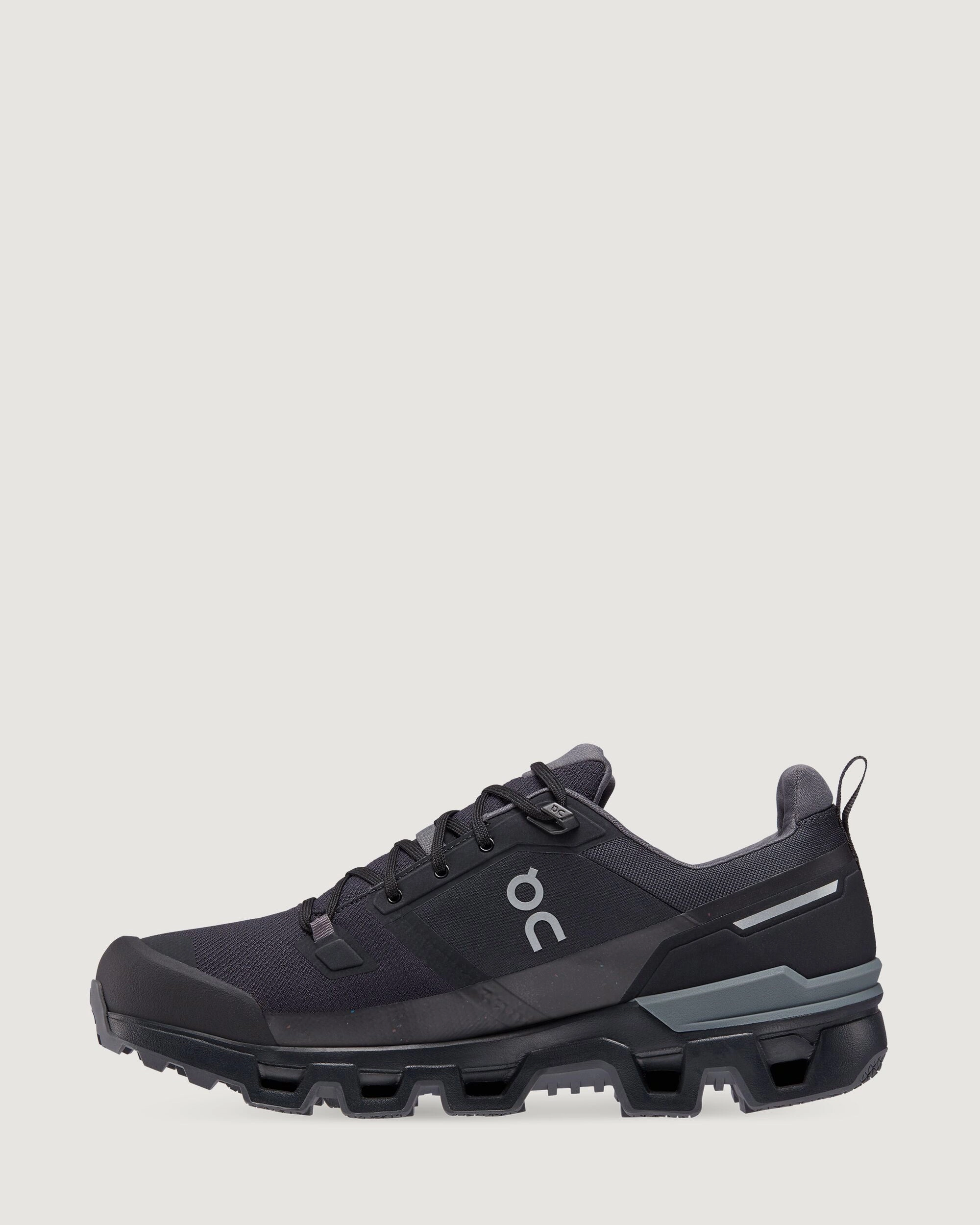 Men's On Running Cloudwander Waterproof Hiking Shoes - Black/Eclipse