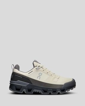 Men's On Running Cloudwander Waterproof Hiking Shoes - Sand/Black