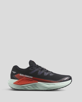 Men's Salomon DRX Defy Grvl Running Shoes - Black/CherryTomato/Bay