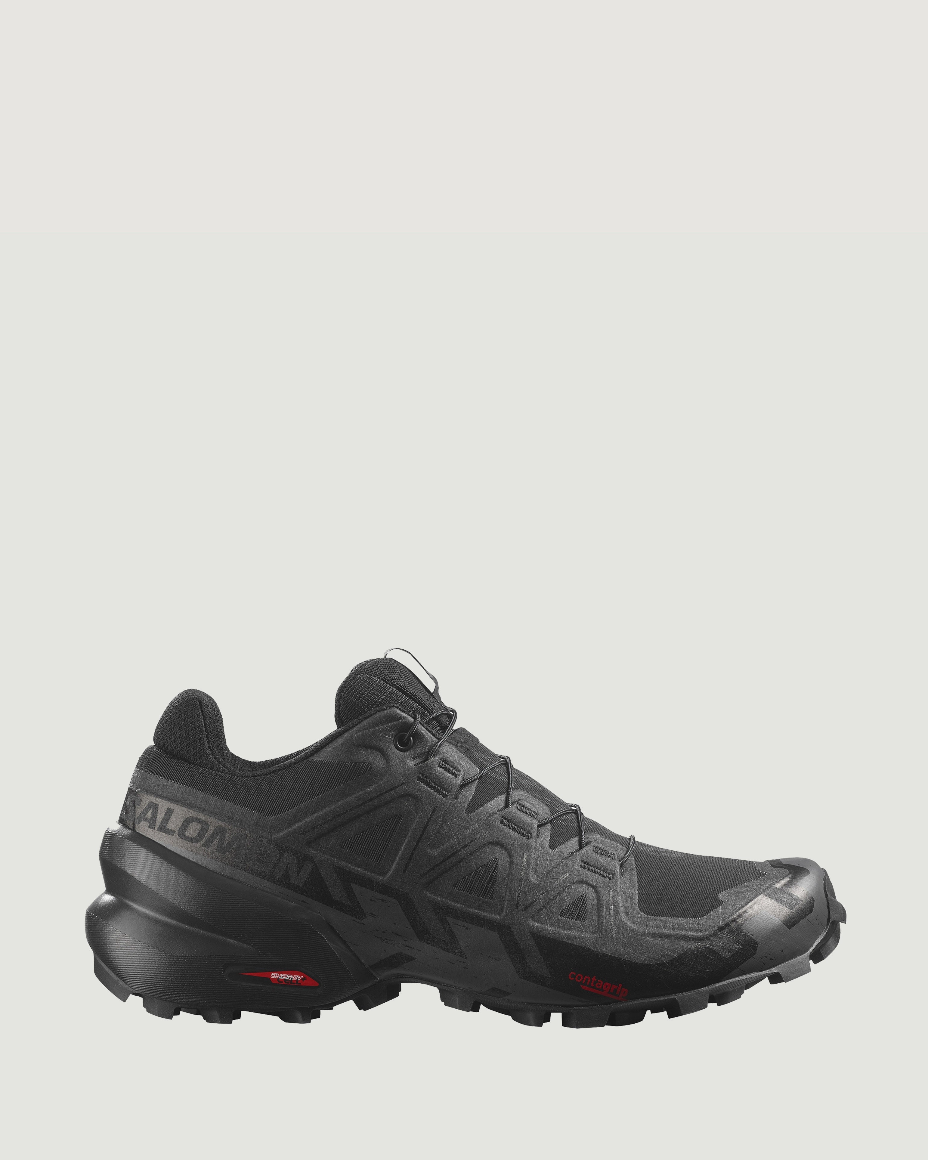 Men's Salomon Speedcross 6 Trail Running Shoes - Black/Black/Phantom