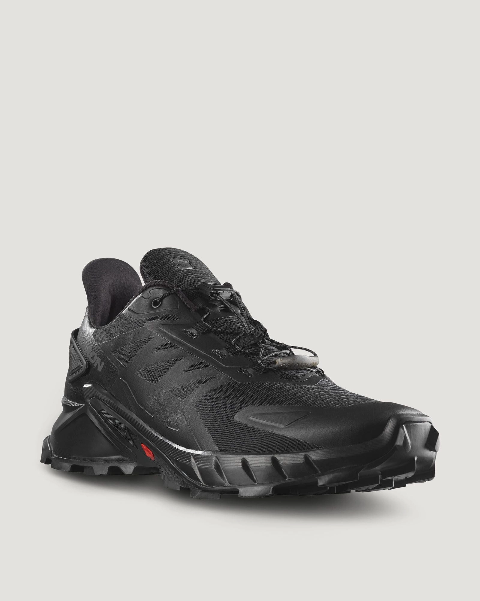 Men's Salomon SuperCross 4 Trail Running Shoes - Black/Black/Black
