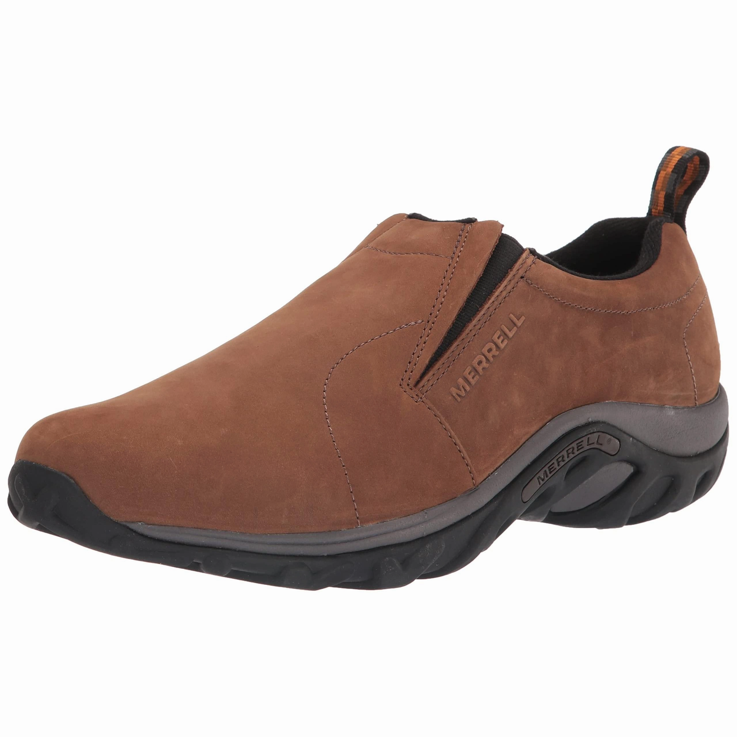 Merrell Men's Jungle Moc Nubuck Slip-On Shoe, Brown Nubuck 10 W