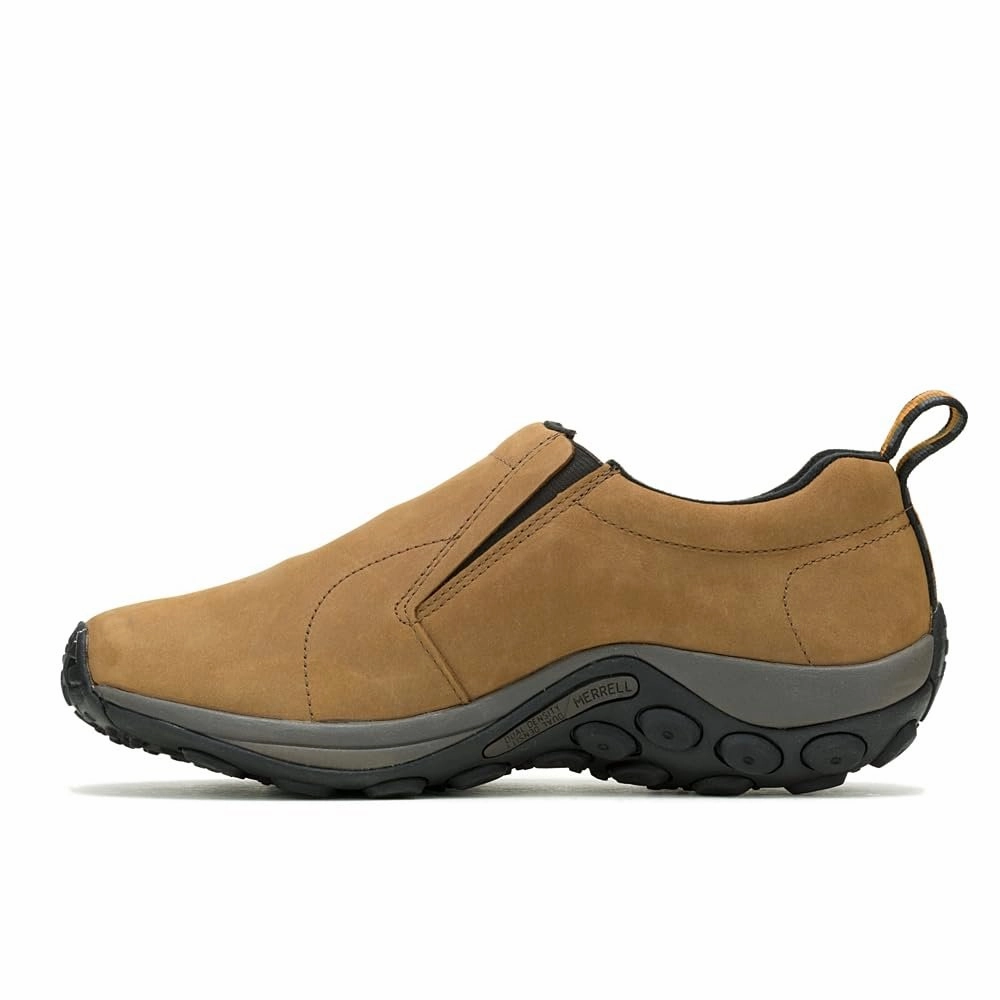 Merrell Men's Jungle Moc Nubuck Slip-On Shoe, Brown Nubuck 8 W