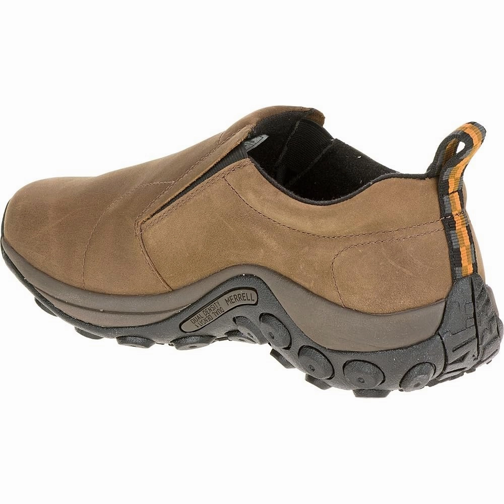 Merrell Men's Jungle Moc Nubuck Slip-On Shoe, Brown Nubuck 8 W