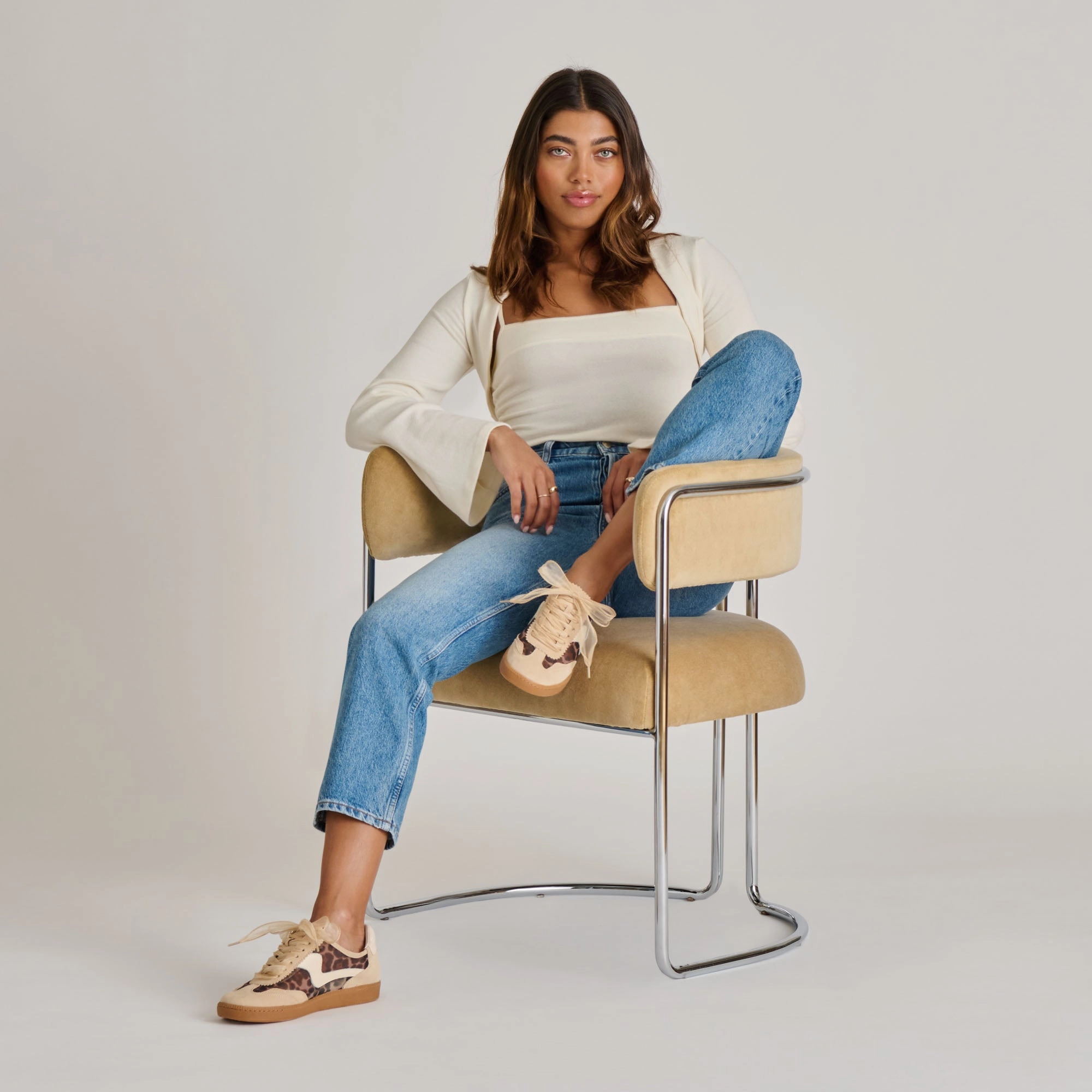 NOTICE MESH SNEAKERS LT LEOPARD MESH